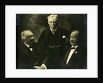 Group portrait of three chemists by Elliott & Fry