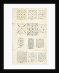 Twelve figures showing nodal lines on vibrating plates by Mary Tomlinson