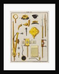 Compass microscope pieces by Adam Wolfgang Winterschmidt