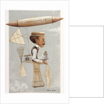 Caricature of Alberto Santos-Dumont by Geo Hum'