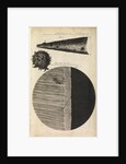Microscopic views of the point of a needle; printed full-stop; edge of razor by Robert Hooke