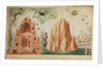 Landscape with termite hills by Henry Smeathman