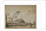 Felled tree and damaged house near Roehampton by Edward Edwards