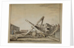 Overturned mill on Barnes Common by Edward Edwards
