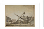 Overturned mill on Barnes Common by Edward Edwards