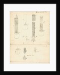 Forms of miners' safety lamp by Humphry Davy