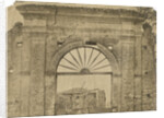 'Porte Cochere...near Auletta' [earthquake damage] by Alphonse Bernoud Grellier