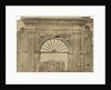 'Porte Cochere...near Auletta' [earthquake damage] by Alphonse Bernoud Grellier