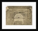 'Porte Cochere...near Auletta' [earthquake damage] by Alphonse Bernoud Grellier