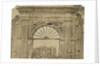 'Porte Cochere...near Auletta' [earthquake damage] by Alphonse Bernoud Grellier