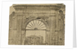 'Porte Cochere...near Auletta' [earthquake damage] by Alphonse Bernoud Grellier