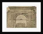 'Porte Cochere...near Auletta' [earthquake damage] by Alphonse Bernoud Grellier