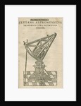 Tycho Brahe's triangular astronomical sextant by Anonymous