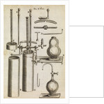 Component parts of Boyle's second air pump by Anonymous