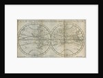 Map of William Dampier's circumnavigation of the world, 1679-1691 by Herman Moll