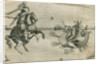 Firework display depicting St George fighting the dragon by Anonymous