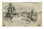Firework display depicting St George fighting the dragon by Anonymous