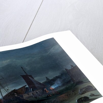 Moonrise on the Medway by William Callow