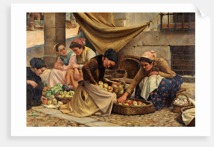Spanish Market Women at Bilbao by Eusebio Perez de Valleurca