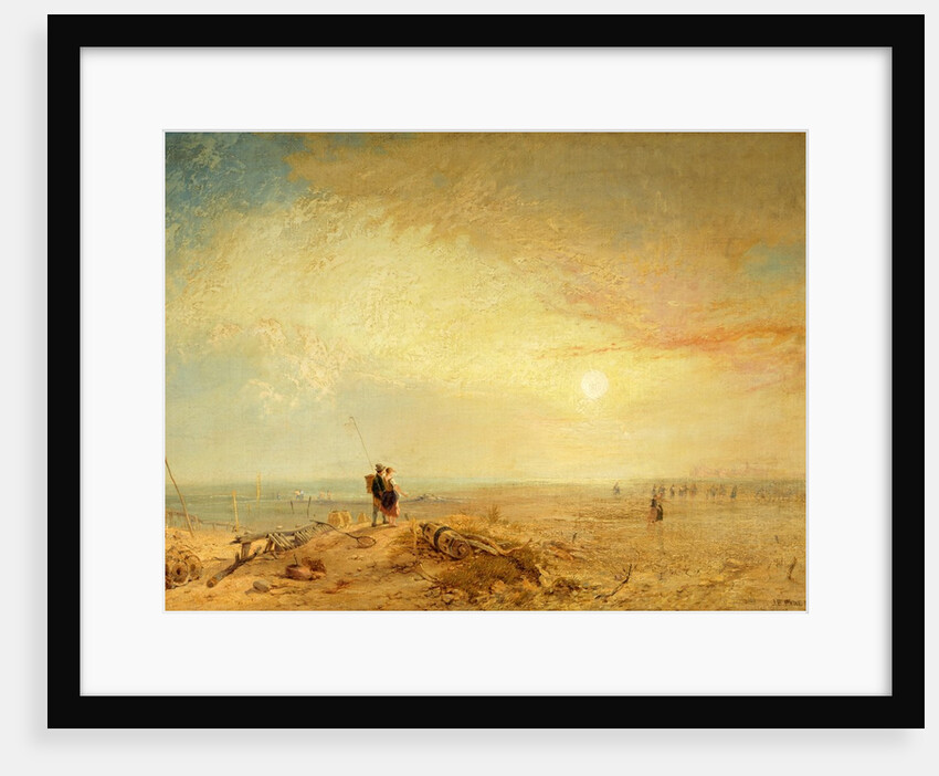 Lancaster Sands, Morecombe Bay, Shrimping by James Baker Pyne
