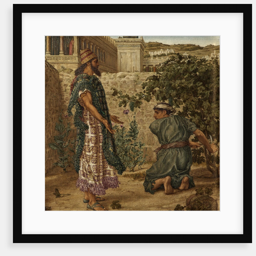 King Ahab's Coveting - Naboth Refuses Ahab his Vineyard by Thomas Matthews Rooke