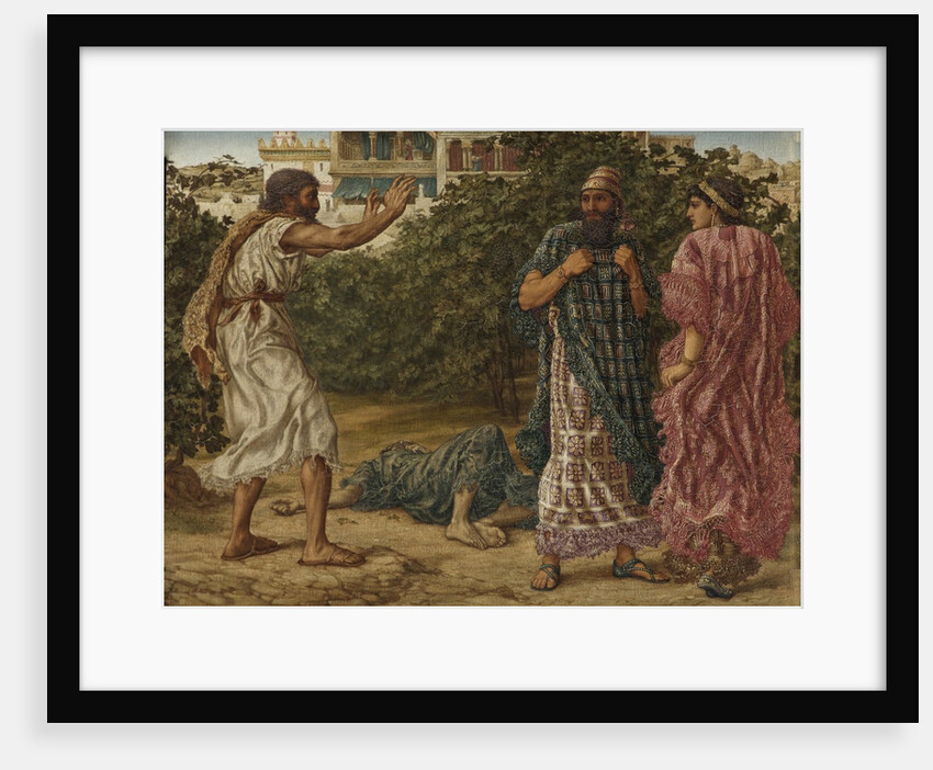 King Ahab's Coveting - Elijah Prophesises to Ahab and Jezebel Their End by Thomas Matthews Rooke