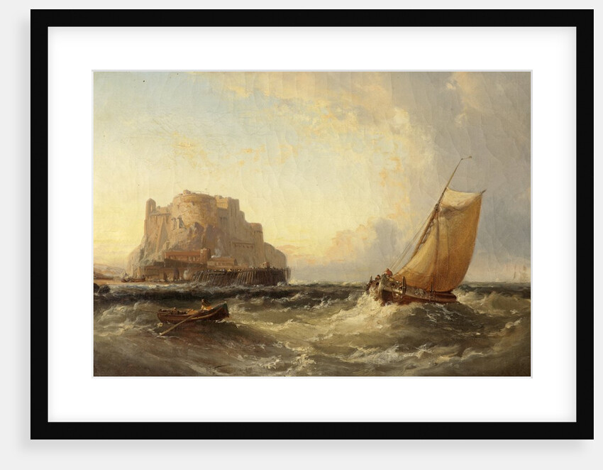 Off the Cornish Coast - St. Michael's Mount by James Webb