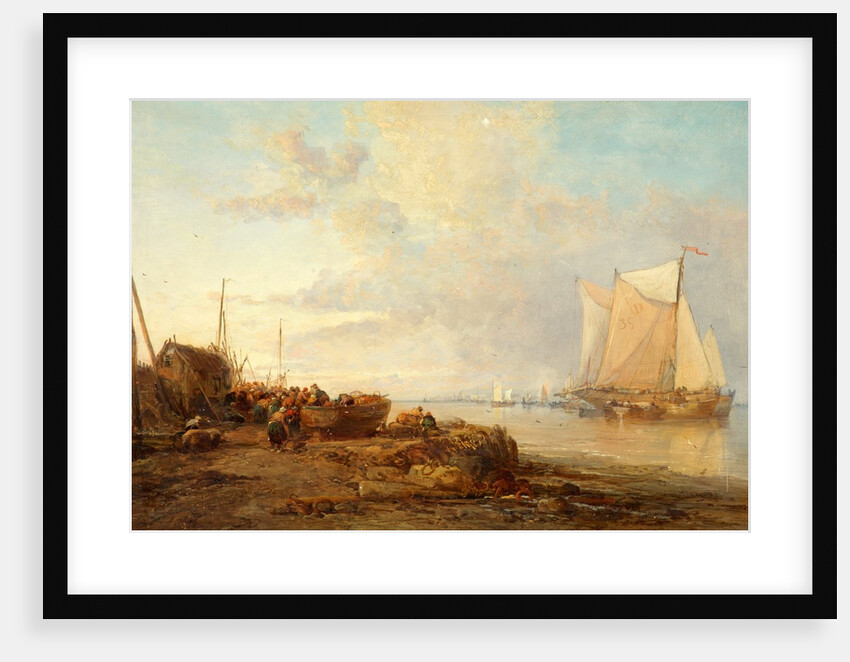 Unloading Dutch Fishing Boats by James Webb