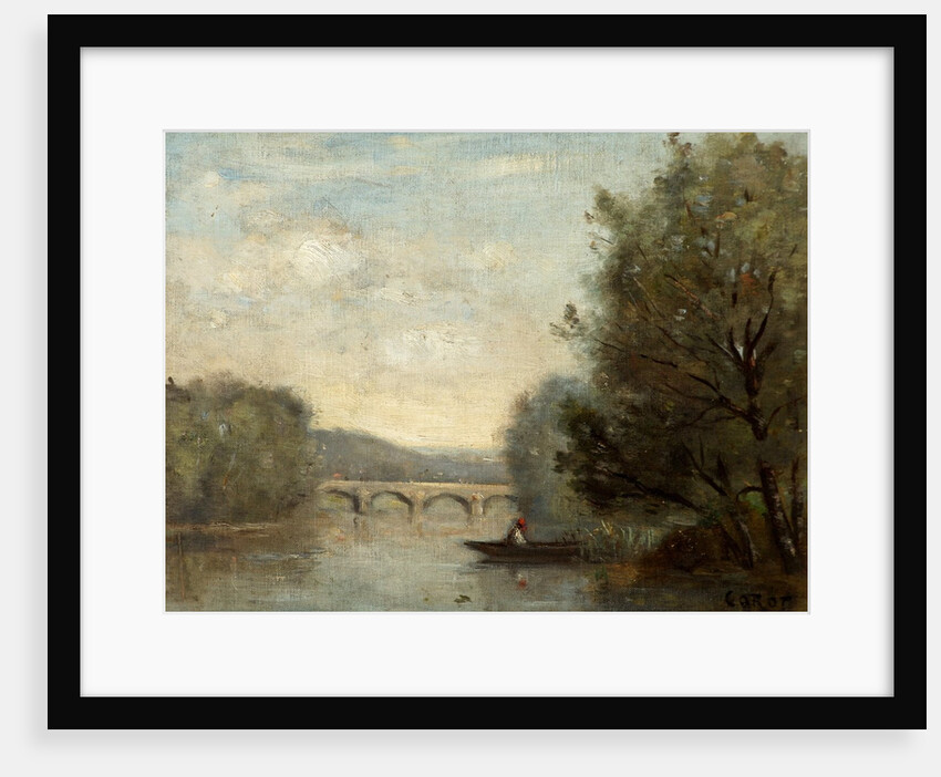 Landscape with Bridge by Jean Baptiste Corot