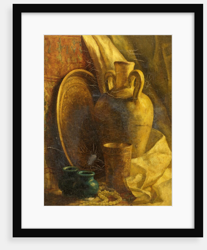 Still Life with Pot Plate and Beads by Anonymous