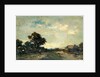 River with Cottage and Tree by Jan van der Linde