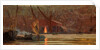 Night Scene on the Medway by Edward John Gregory