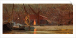 Night Scene on the Medway by Edward John Gregory