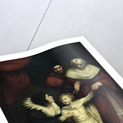 Richard III, Act II, Sc. iv, The Duke of York, brother to Edward V, resigned by the Queen. by John Opie