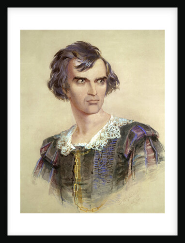 Portrait of Barry Sullivan as Hamlet by Henry O'Shea