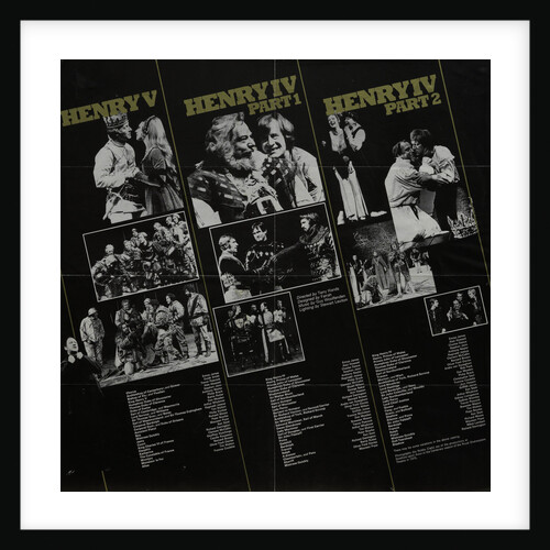 Henry V, Henry IV Part 1, Henry IV Part 2, 1975 by Terry Hands