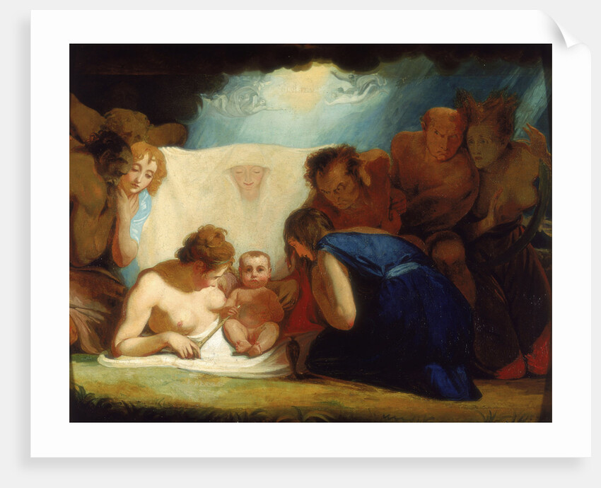The Infant Shakespeare attended by Nature and the Passions by George Romney