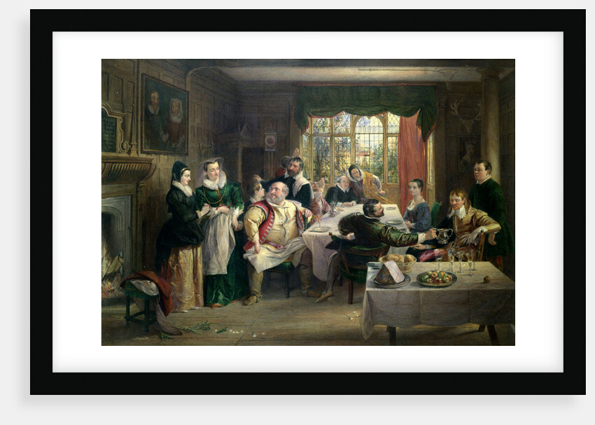 The Merry Wives of Windsor, Act I, Sc. i. A Feast in Page's House by Charles Robert Leslie