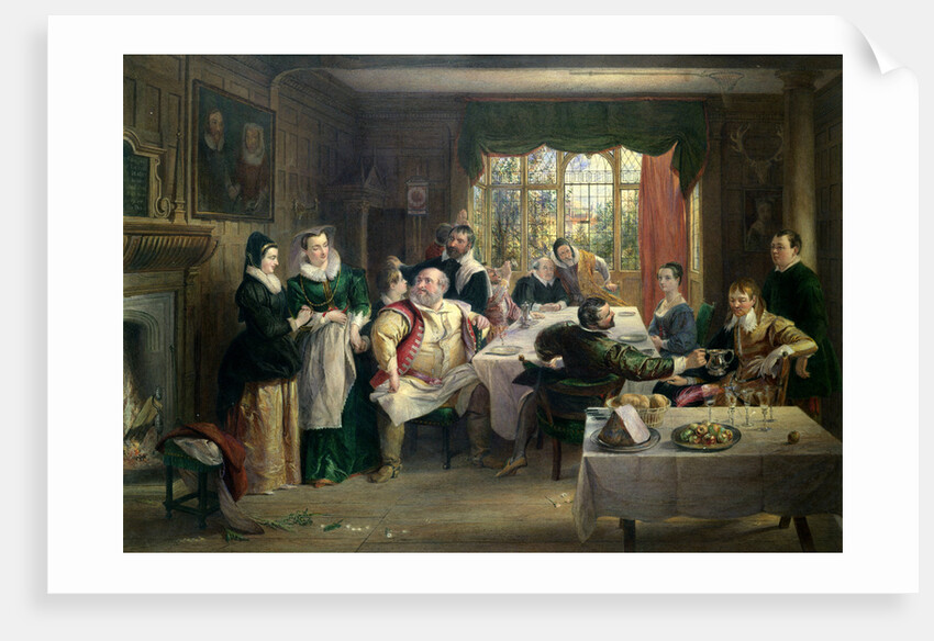 The Merry Wives of Windsor, Act I, Sc. i. A Feast in Page's House by Charles Robert Leslie