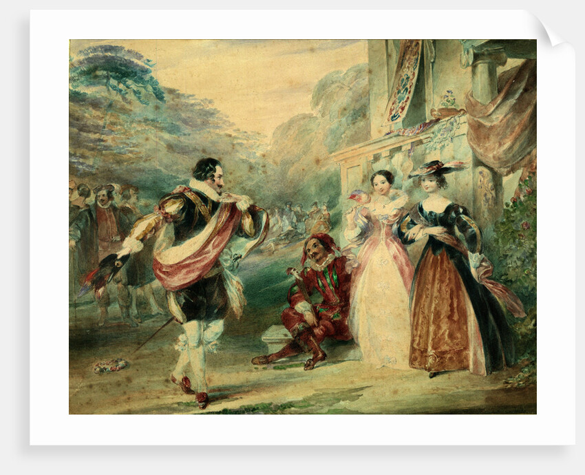 As You Like It, Act I, Sc. ii. A scene by James Stephanoff