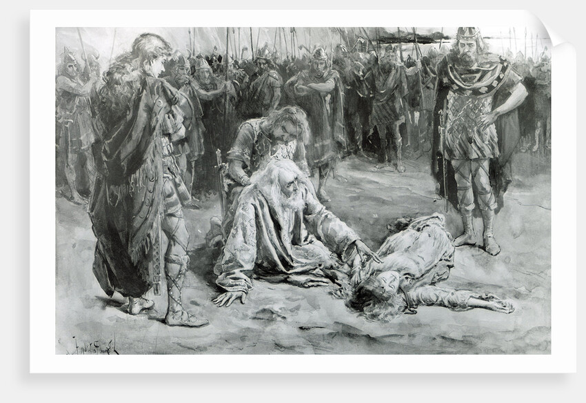 King Lear and Cordelia by Bernard Patridge