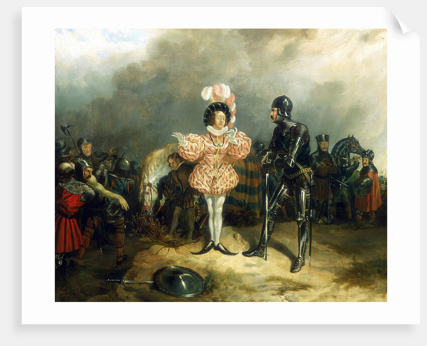 Henry IV, Pt. 1, Act I, Sc. iii, Hotspur and the Fop by John Samuel Egbert Jones