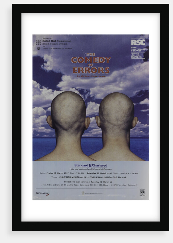 The Comedy of Errors, 1997 by Tim Supple