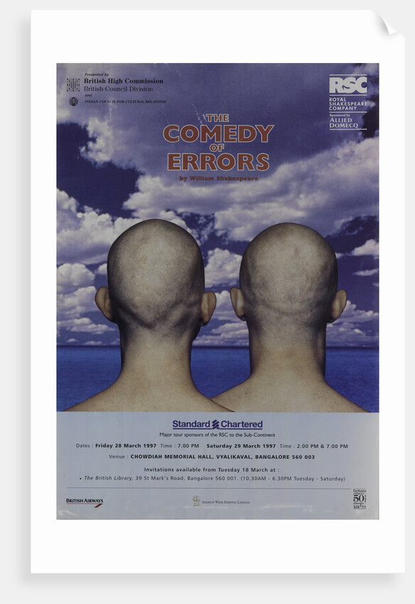 The Comedy of Errors, 1997 by Tim Supple