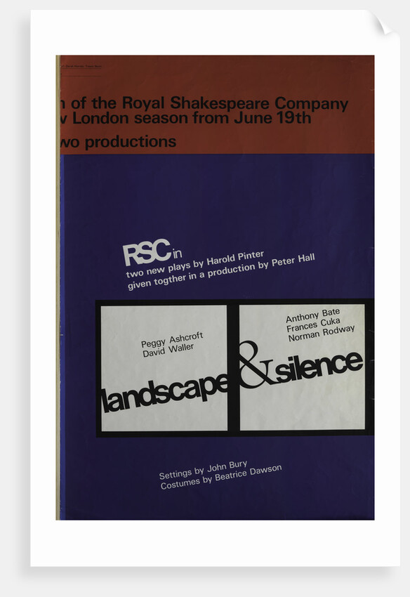 Landscape & Silence, 1969 by Peter Hall