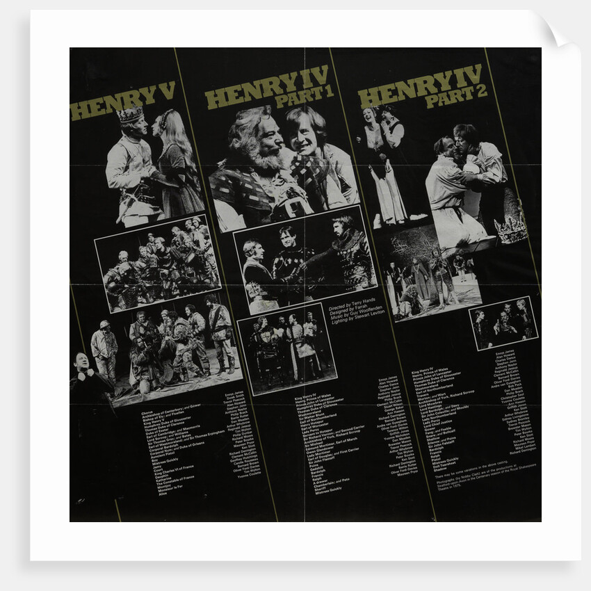 Henry V, Henry IV Part 1, Henry IV Part 2, 1975 by Terry Hands