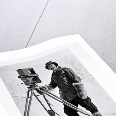 Herbert Ponting, British photographer, in the Antarctic by Anonymous