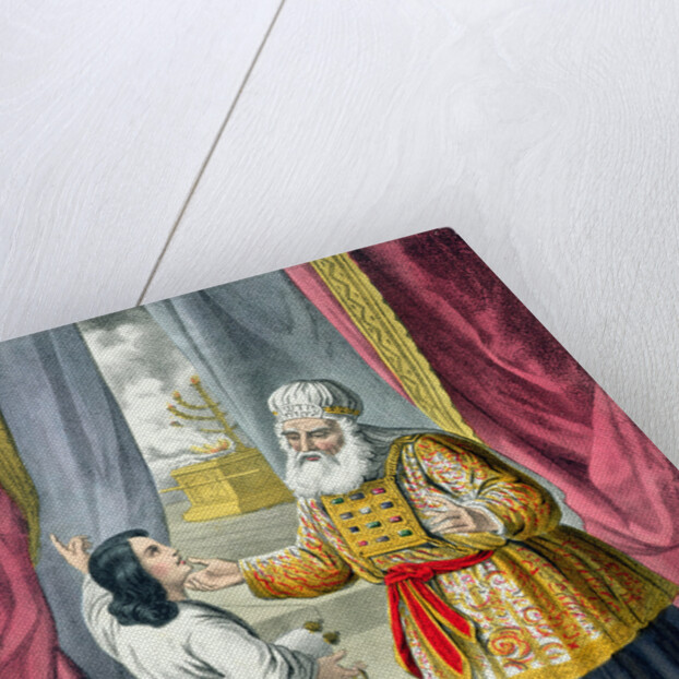 Eli questioning Samuel regarding his vision by Siegfried Detlev Bendixen