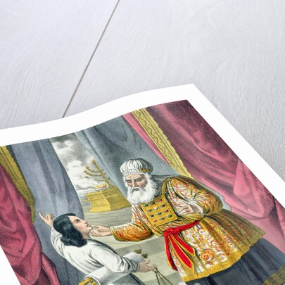 Eli questioning Samuel regarding his vision by Siegfried Detlev Bendixen