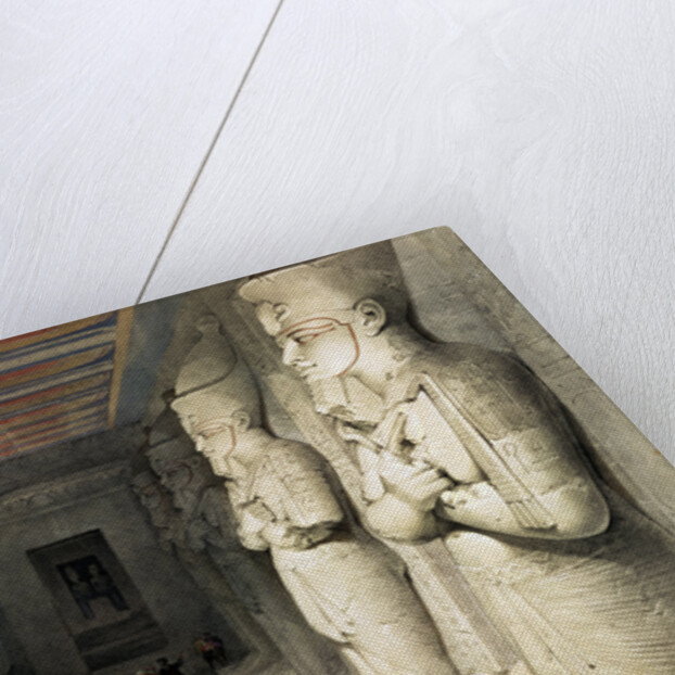 Interior of the Temple of Abu Simbel by David Roberts